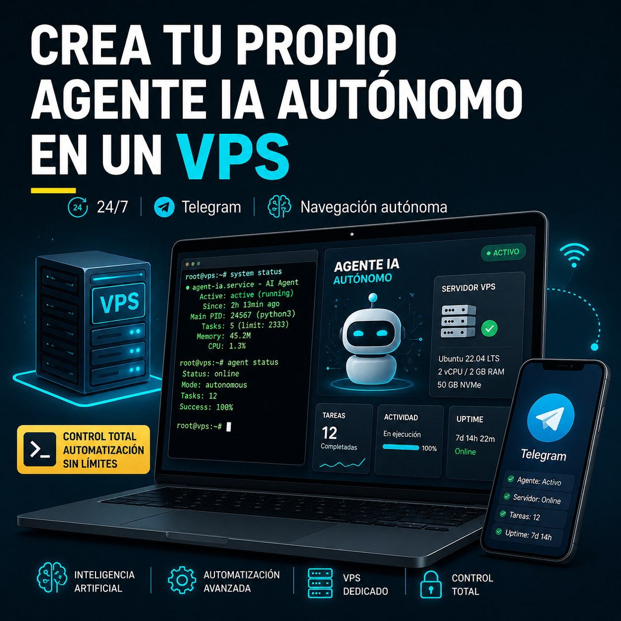 Curso: Crea tu propio agente IA autónomo en un VPS
